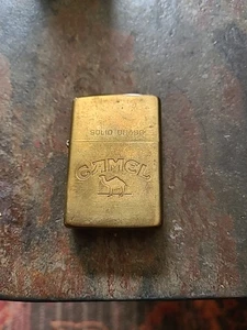 Original 1992 Camel Zippo promotional Solid Brass Lighter . Unfired / unwrapped - Picture 1 of 7