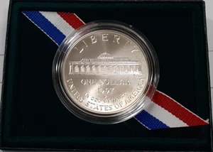 1997-P US Mint United States Botanic Garden UNC Silver Dollar in OGP w/COA - Picture 1 of 4