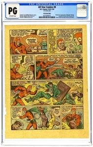 All Star Comics (1940-1978) 8 CGC 17th Page Only 0273342012 1st Wonder Woman - Picture 1 of 2