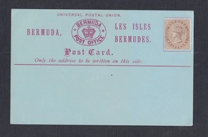 BERMUDA 1890’s 1/2d ON UPU POSTAL STATIONERY FORMULAR CARD UNUSED - Picture 1 of 1