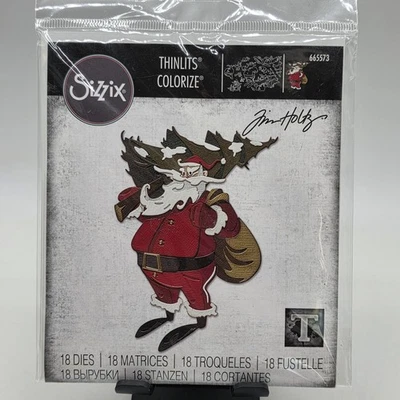 Sizzix Tim Holtz Woodland Santa Colorize Thinlits Die Set Christmas 665573 - Image 1 of 4