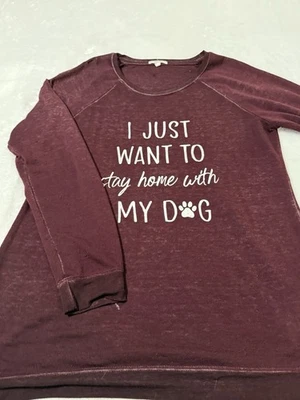 Maurices Mujer’s Talla Grande L Tejido Fino Informal Mujer Informal Sudadera Camisa Foto 1 de 2