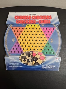 Cardinal Chinese Checkers, Checkers, Chess Game Metal Board Tin 2006 NEW - Picture 1 of 10