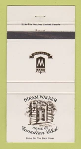 Matchbook Cover - Hiram Walker Canadian Club Whiskey 30 Strike - Picture 1 of 1