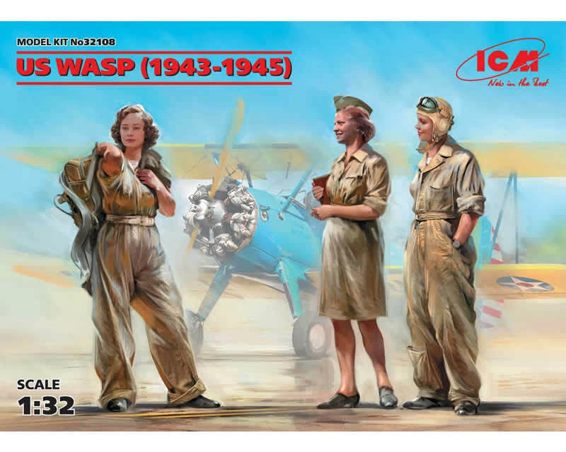 ICM 32108 US WASP 1943-1945 (3 figures) 1:48 modellismo - Immagine 1 di 4