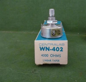 Centralab WW-402 linear taper potentiometer 4000 ohms 5 watt - Picture 1 of 2