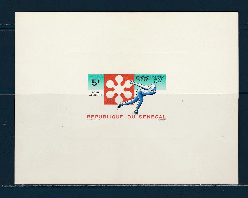 ELaf  épreuve de luxe SENEGAL jeux olympiques hiver patinage Sapporo 1972 - Photo 1/1