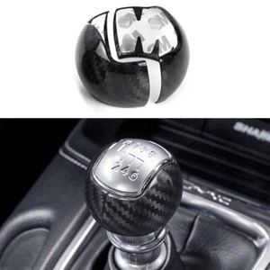 Dry Carbon Fiber Manual Gear Shift Knob Head Cover for Ford Mustang 15-22 - Picture 1 of 4