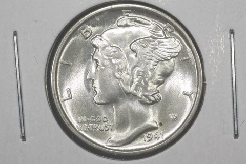 1941-S Mercury Dime, Gem BU FSB Cover