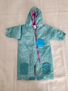 Columbia Baby Boy 3-6M Infant Hot-Tot Suit 1-Pc Snowsuit Pacific Rim Blue C7 - Picture 1 of 5
