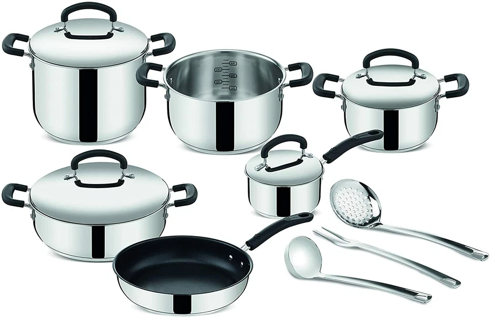 Lagostina Pratica Batteria di pentole set 13 pz inox induzione mestolo - Rotex - Immagine 1 di 4