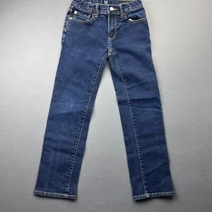 GAP Kids Boys 10 Stretch Straight Leg Jeans Blue Denim Casual Classic Retro Y2K - Picture 1 of 14