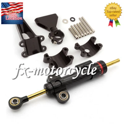 Para Honda CBR600F F4 F4i 1999-2003 2001 41mm Kit de Montagem do Suporte do Amortecedor de Direção - Imagem 1 de 4