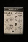 Stampin' Up! Friendly Hello Photopolymer Stamp Set Sale-A-Bration Retired New!