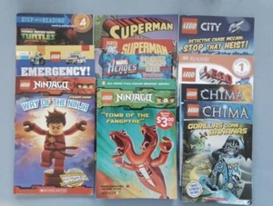 Lot 11 Action Figure PB books Marvel Heroes, Lego, Turtles, Superman, Ninjago - Picture 1 of 14