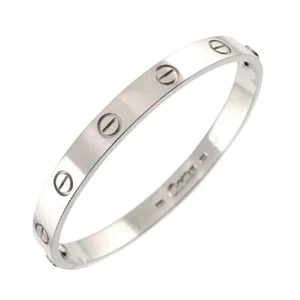 Cartier Love Bracelet Bangle 18K WG 750 Size17 90276484 - Picture 1 of 8