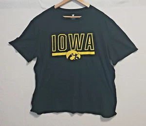 Iowa Hawkeyes Fanatics Branded T Shirt Black with Yellow Print Size 2XL - Picture 1 of 5