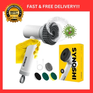 Synoshi® Electric Spin Scrubber with 3 Cleaning Heads. Cordless, Rechargeable - Picture 1 of 7