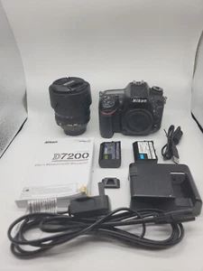 Used Nikon d7200 dslr camera + DX kit lens 18-105mm f3.5-5.6. Below 25k shutter - Picture 1 of 24