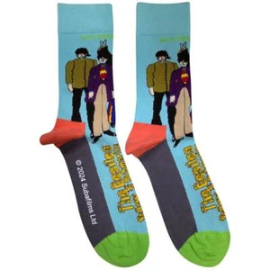 The Beatles Sub & Band Socks Blue New - Picture 1 of 1