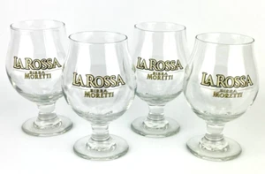 Juego de 4 vasos de cerveza con tallo de 12 onzas La Rossa Birra Moretti - Imagen 1 de 10