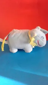 NWT Amscan Noah's Ark Baby Blue Hippo Plush Squeak Toy - Picture 1 of 5