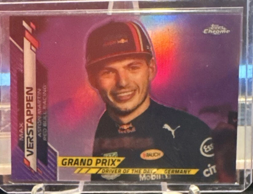2020 Topps Chrome Formula 1 #164 Max Verstappen Driver Of The Day 156/399 - Image 1 of 2