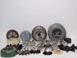 Mixed Lot of Vintage Machine Fan Blades & Covers, Industrial Steampunk, as shown - Picture 1 of 24