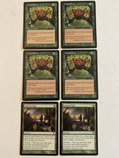 6 Mtg Green Nm/Lp 4x Canopy Spider/ 2x Caravan Vigil