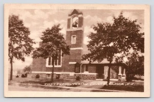First Presbyterian Church Street View Elmer New Jersey Bell Tower VTG Postcard - Picture 1 of 2