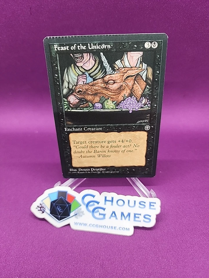 Feast Of The Unicorn Homelands Misprint Crimp MTG Magic Oddity *CCGHouse* - Image 1 of 4