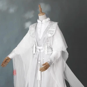 The Husky and His White Cat Shizun Chu Wanning HanFu Accappatoio Uomo Costumi Antichi  - Foto 1 di 17