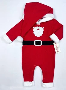 Size 0 3 Months Cat & Jack Red Christmas Baby Outfit SANTA NWT Infant Boy Girl - Picture 1 of 4