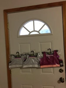 BRAND NEW LOT OF 6 GIRL'S SIZE X-LARGE ATHLETIC WORKS SPORTS BRAS BAND SIZE 36 - Picture 1 of 11