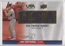 2009 Upper Deck USA Baseball Box Set Triple Jersey 18U National Team Sean Coyle