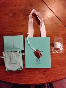 Tiffany & Co Fifth Ave Wahrzeichen Flaggschiff VIP Geschenktüte Silber Charm mit Box & Etui - Bild 1 von 5