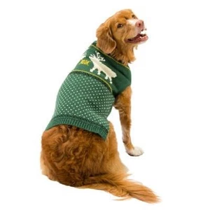 New Green Elk Dog Sweater- XS - Picture 1 of 3