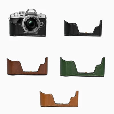 EM10M3 PU Base Bag Half Cover Case Shell for Olympus OMD EM10 Mark III Camera - Image 1 of 4