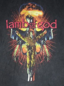 Vintage Lamb Of God T Shirt Medium Mens Heavy Metal Band Tee 90s Sleeveless - Picture 1 of 4