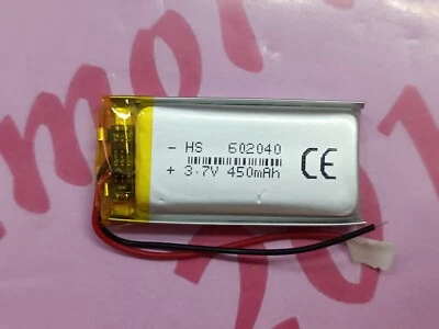 Batteria circuiti elettrici litio di polimeri arduino 3.7 v 450 mha tipo  602040 - Immagine 1 di 3