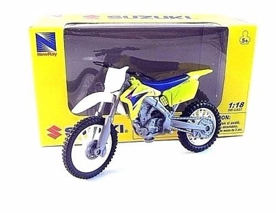 SUZUKI RM-Z450 NEWRAY YELLOW 1:18 DIECAST COLLECTOR'S MOTORCYCLE MODEL,RARE,NEW - Image 1 of 4