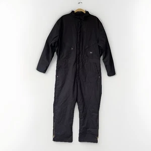 WALLS Workwear Insulated Coveralls Black Size XL Reg 46 48 Quilt Lined New - Picture 1 of 14