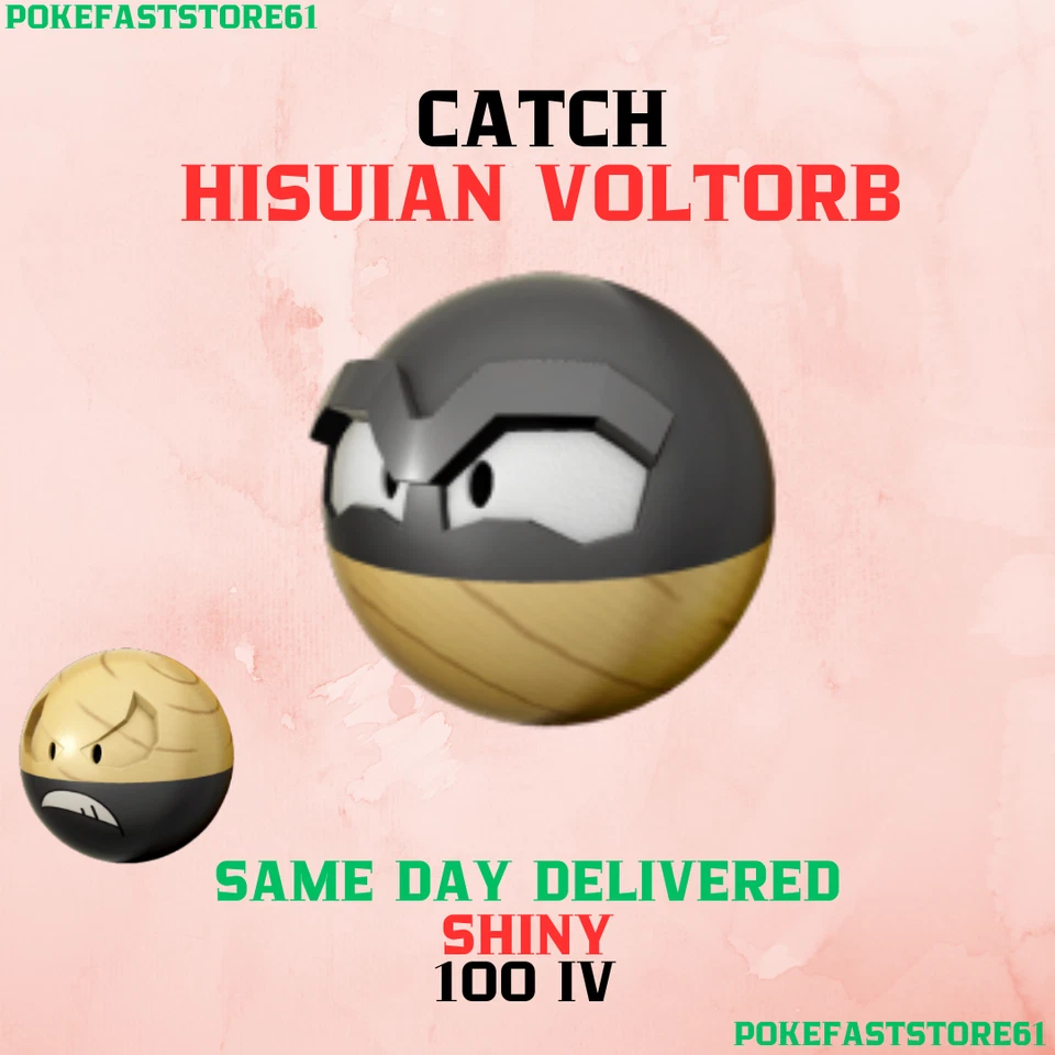 Hisuian Voltorb Pokemon Go✨100 iv Catch✨Great-Ultra Rank 1-10✨XL Candy✨Electrode - Image 1 of 1