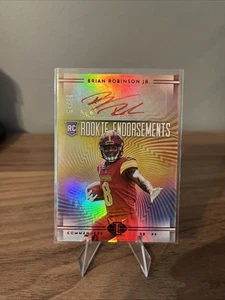 2022 Panini Illusions Brian Robinson Jr Rookie Endorsements RC Auto 54/99 - Picture 1 of 2