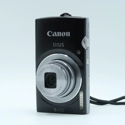 Canon IXUS 145 16MP 8X Zoom Compact Digital Camera Black Tested Full Kit - Image 1 of 4