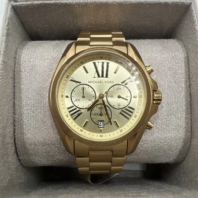 Michael Kors Unisex Bradshaw Gold-Tone Stainless Steel Watch MK5605 (Z2-A12) - Image 1 of 4