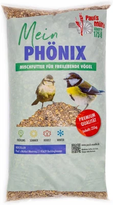 Paul´S Mühle Wildvogelfutter,Vogelfutter Ideal-Brutzeit & Aufzucht,Phönix,25 Kg - Bild 1 von 4