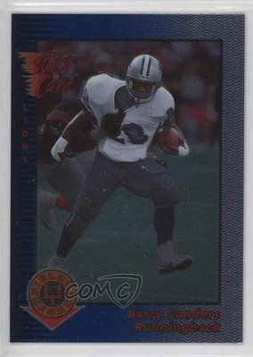 1993 Wild Card Superchrome Barry Sanders Victor Bailey #BSVB RC HOF - Image 1 of 2