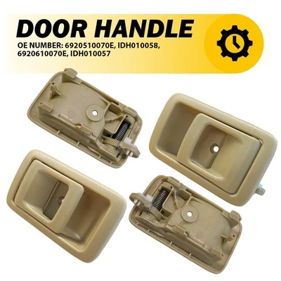 Manija de puerta interior derecha y derecha beige X4 para Toyota 4Runner 1992-99 Paseo 1996-2002 Foto 1 de 4