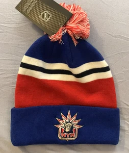 NY RANGERS KNIT HAT FANATICS CAP NHL HOCKEY STATUE LADY LIBERTY - Picture 1 of 7